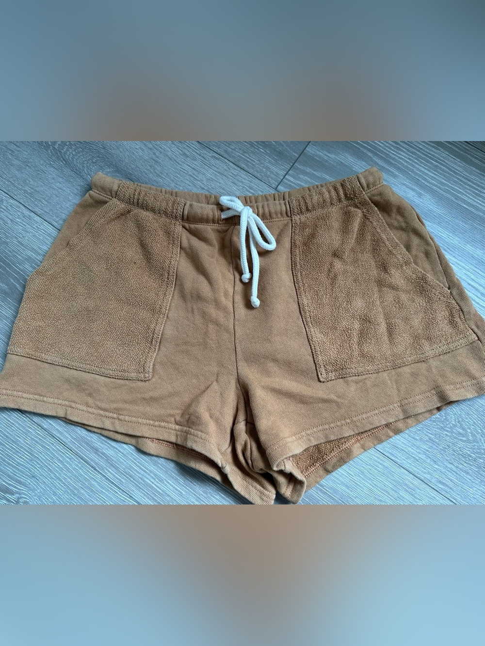 Aerie Casual Women's Drawstring Terry Shorts - Brown